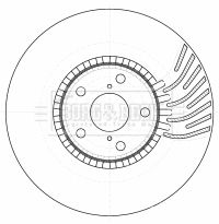 BORG & BECK Тормозной диск BBD5783S